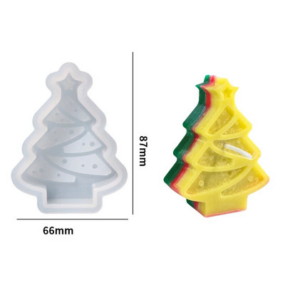 Ziemassvētku dāvanu kastīte sveču silikona veidne Bowknot dāvanu kastīte aromterapijas sveces ģipša sveķu veidne DIY sveču izgatavošana pelējuma ziepju veidne