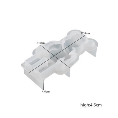 Sveces lāča formas silikona 3d jauka sveču veidne ar rokām gatavotas ziepes DIY karikatūra lācis silikona veidnes liešanas veidnes epoksīda sveķu mākslai