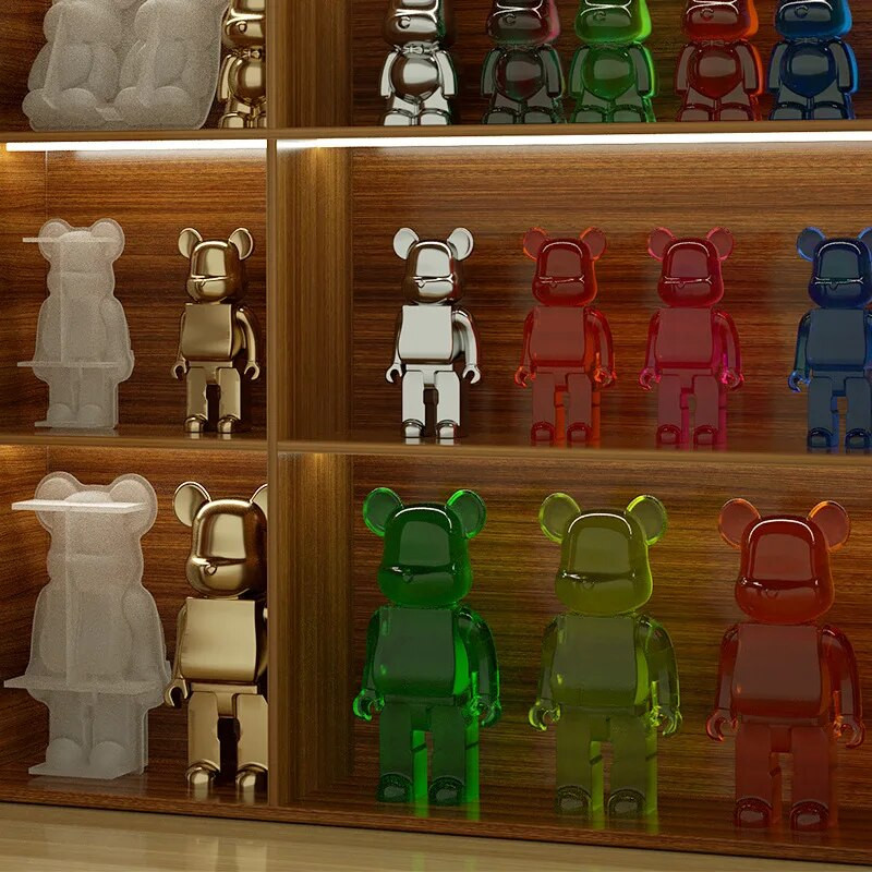 Sveces lāča formas silikona 3d jauka sveču veidne ar rokām gatavotas ziepes DIY karikatūra lācis silikona veidnes liešanas veidnes epoksīda sveķu mākslai