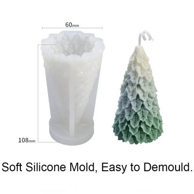 Jauka kūstoša sniegavīra sveces silikona veidne 3D aromātisks sveču ģipša ornaments veidņu izgatavošanai šokolādes cepšanas veidne mājas amatniecības dekors