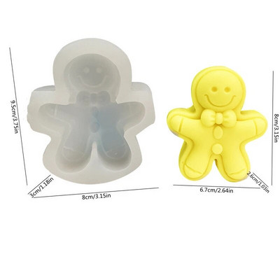 Jauka kūstoša sniegavīra sveces silikona veidne 3D aromātisks sveču ģipša ornaments veidņu izgatavošanai šokolādes cepšanas veidne mājas amatniecības dekors