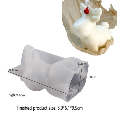 Jauka kūstoša sniegavīra sveces silikona veidne 3D aromātisks sveču ģipša ornaments veidņu izgatavošanai šokolādes cepšanas veidne mājas amatniecības dekors