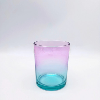 Βάζα για κεριά Gradient Glass Cup Candle Aromatherapy Glass Container Candlestick Empty Cup Candle Making Supplies m