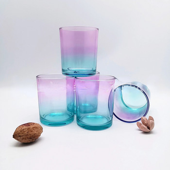 Βάζα για κεριά Gradient Glass Cup Candle Aromatherapy Glass Container Candlestick Empty Cup Candle Making Supplies m