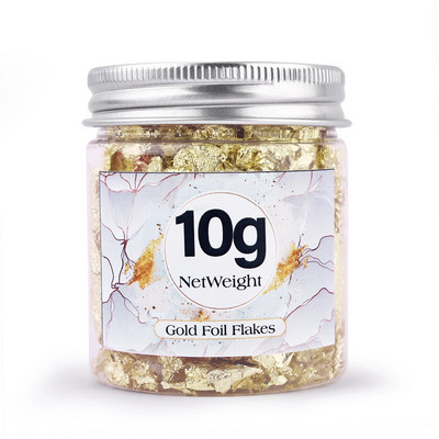 Kulla jäljend, vask, lehed, helbed, foolium, litrid, sädelevad meisterdamise jaoks läikiv foolium, pabervaiguga kullatav küünte dekoratiivpudel