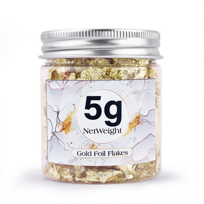 Kulla jäljend, vask, lehed, helbed, foolium, litrid, sädelevad meisterdamise jaoks läikiv foolium, pabervaiguga kullatav küünte dekoratiivpudel