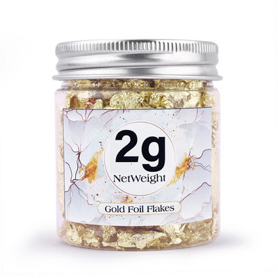 Kulla jäljend, vask, lehed, helbed, foolium, litrid, sädelevad meisterdamise jaoks läikiv foolium, pabervaiguga kullatav küünte dekoratiivpudel