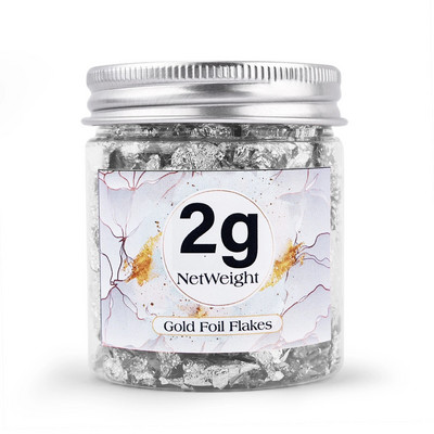 Kulla jäljend, vask, lehed, helbed, foolium, litrid, sädelevad meisterdamise jaoks läikiv foolium, pabervaiguga kullatav küünte dekoratiivpudel