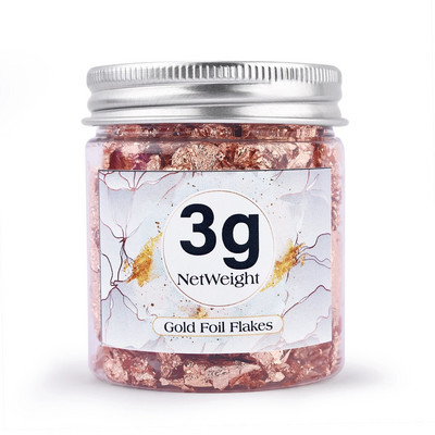 Kulla jäljend, vask, lehed, helbed, foolium, litrid, sädelevad meisterdamise jaoks läikiv foolium, pabervaiguga kullatav küünte dekoratiivpudel