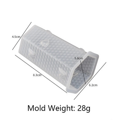 3D bišu strops silikona sveču veidne DIY šūnveida aromātiskais apmetums ziepju kūka cepšanas veidne sveču izgatavošanas piederumi mājas mākslas dekorēšanai