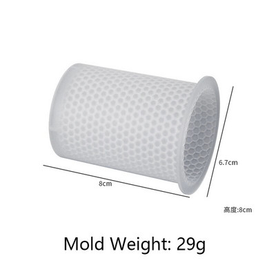 3D bišu strops silikona sveču veidne DIY šūnveida aromātiskais apmetums ziepju kūka cepšanas veidne sveču izgatavošanas piederumi mājas mākslas dekorēšanai