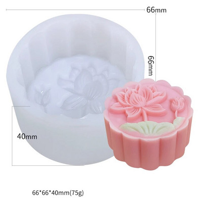 Lotoso gėlių augalo lapų silikono muilo formos bijūnų žvakės dervos gipso formos šokolado pyrago formelės namų dekoras rudens vidurio dovanos