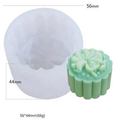 Lotoso gėlių augalo lapų silikono muilo formos bijūnų žvakės dervos gipso formos šokolado pyrago formelės namų dekoras rudens vidurio dovanos