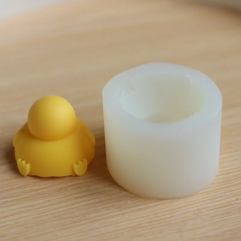 Karikatūra Duck silikona veidne DIY rokām darināta silikona ziepju veidne aromterapijas ģipša amatniecība ziepju veidņu izgatavošana ziepju pagatavošanai