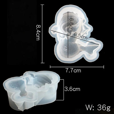3D sirēna silikona ziepju veidne DIY amatniecība ģipša cementa sveķu kristāla liešanas veidne roku darbs šokolādes ledus kubiņu izgatavošanas rīks