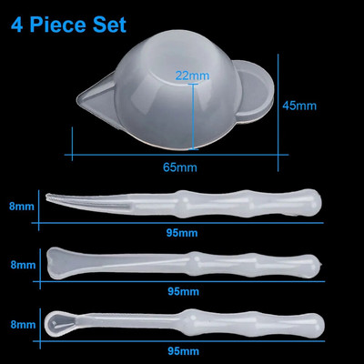 Pramogoms Silikono maišymo lazdelė, skirta „pasidaryk pats“ kristalinės epoksidinės dervos formoms, mišrioms klijų matavimo taurelėms, paskirstymo taurėms papuošalų kūrimo įrankiai