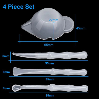 Pramogoms Silikono maišymo lazdelė, skirta „pasidaryk pats“ kristalinės epoksidinės dervos formoms, mišrioms klijų matavimo taurelėms, paskirstymo taurėms papuošalų kūrimo įrankiai