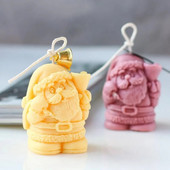 3D Kalėdų Kalėdų Senelio silikoninės žvakės formos „pasidaryk pats“ gipso muilo dervos ledo formelės žvakių gaminimo įrankis mažas varpelis Kalėdų dekoro dovana