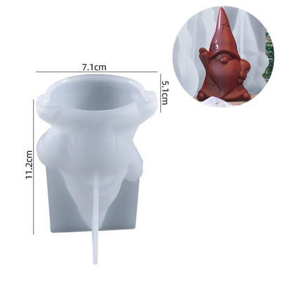 3D Kalėdų Kalėdų Senelio silikoninės žvakės formos „pasidaryk pats“ gipso muilo dervos ledo formelės žvakių gaminimo įrankis mažas varpelis Kalėdų dekoro dovana