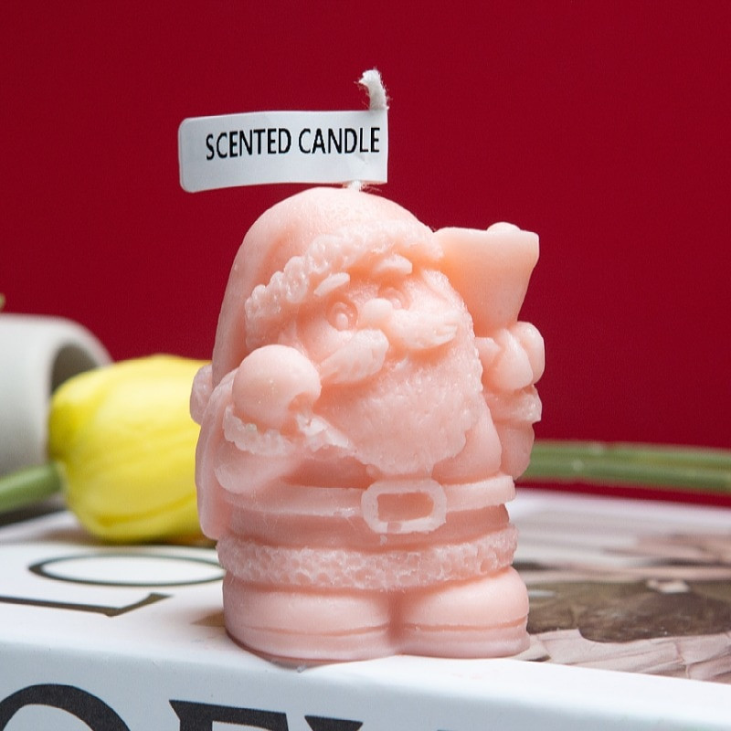 3D Kalėdų Kalėdų Senelio silikoninės žvakės formos „pasidaryk pats“ gipso muilo dervos ledo formelės žvakių gaminimo įrankis mažas varpelis Kalėdų dekoro dovana