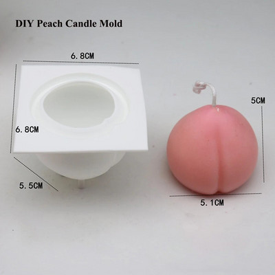 3D braškių žvakių silikoninė forma Rankų darbo aromaterapinė žvakių vaško forma Fondant šokolado dervos formos namų rankų darbo dekoras