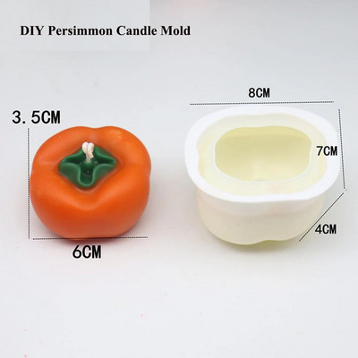 3D braškių žvakių silikoninė forma Rankų darbo aromaterapinė žvakių vaško forma Fondant šokolado dervos formos namų rankų darbo dekoras