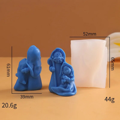 Ziemassvētku reljefs silikona veidne rokām darinātai sveču ģipša ziepju epoksīda sveķu šokolādes dekorēšanai ģipša ledus DIY cepšanas veidnei