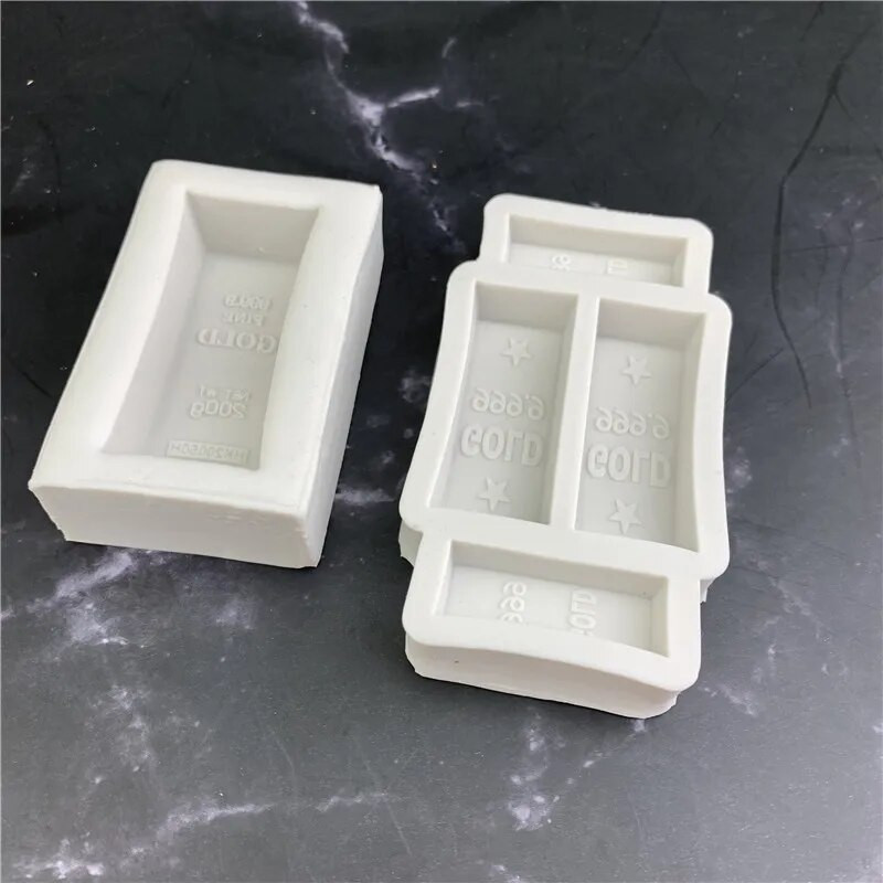 Szimulációs arany szappan szilikon forma Fondant szerszám szimuláció 999 arany torta forma