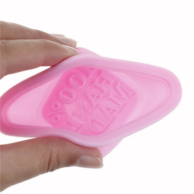 100 % rankų darbo silikono formelių muilo forma Fondant tortų dekoravimo įrankiai 3D kvadrato formos dizaino muilo formelės tortų dekoravimo įrankiai