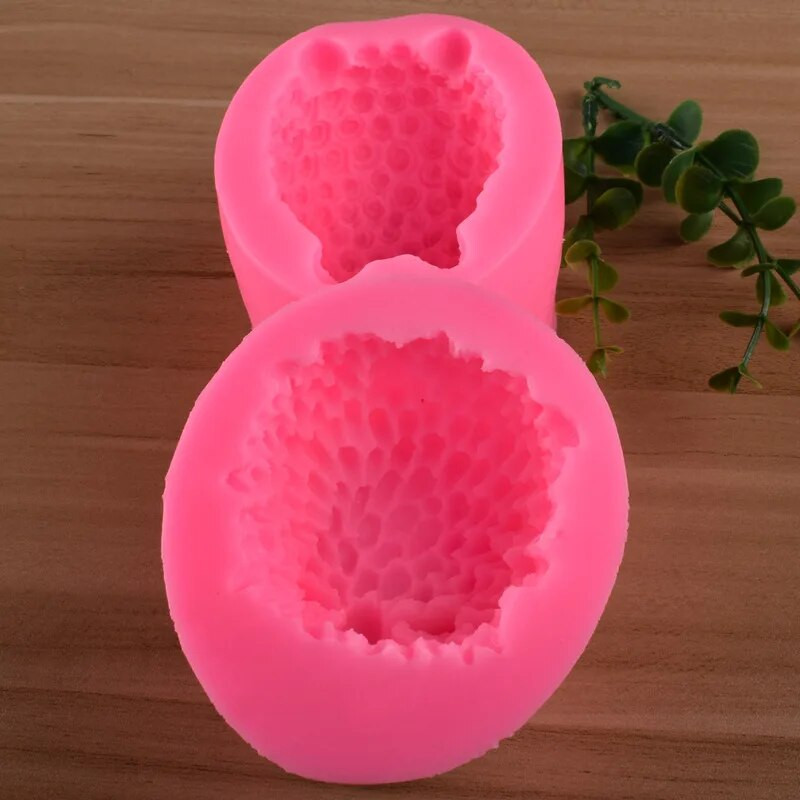 3D aitas formas fondant silikona veidne ar smaržu ģipša veidņu putas šokolādes veidne ar rokām gatavota ziepju veidne