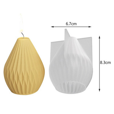 DIY šūnveida sveču veidne aromterapijas sveču ģipša veidne 3D bišu strops silikona sveķu ziepju veidne ar rokām gatavota mājas amatniecības dekorēšana