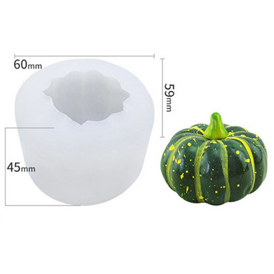 DIY ķirbju sveču silikona veidne Helovīna Lieldienu aromātu sveču izgatavošana ar rokām gatavotu ziepju ģipša veidnes Amatniecības liešanas veidnes mājas dekors