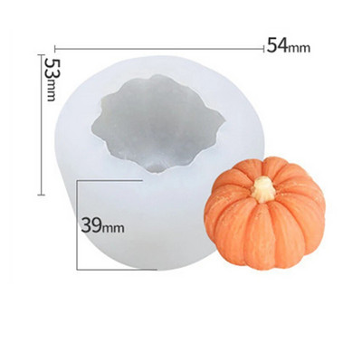 DIY ķirbju sveču silikona veidne Helovīna Lieldienu aromātu sveču izgatavošana ar rokām gatavotu ziepju ģipša veidnes Amatniecības liešanas veidnes mājas dekors