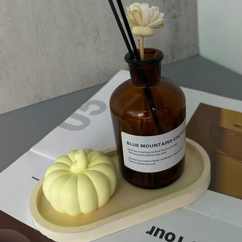 DIY ķirbju sveču silikona veidne Helovīna Lieldienu aromātu sveču izgatavošana ar rokām gatavotu ziepju ģipša veidnes Amatniecības liešanas veidnes mājas dekors