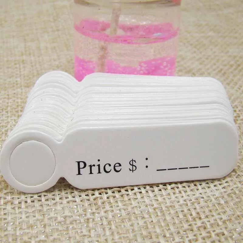 100gab Cenu birkas Roku darbs Birkas DIY Sveču ziepes Aromterapijas ģipsis Dāvanu birkas Kraft etiķetes