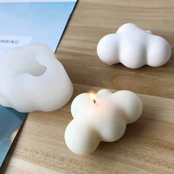 Форма за облачни свещи Силиконова форма Сладка форма за производство на сапун за бижута Ръчно изработен инструмент за правене на бижута Направи си сам форма за сапун Консумативи за правене на свещи