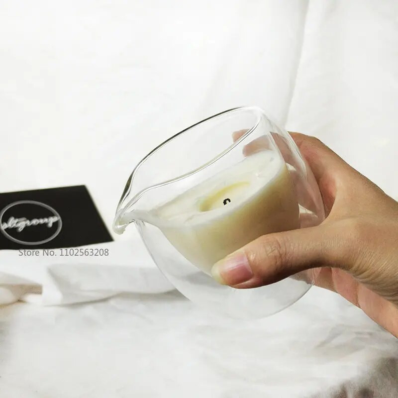 1PC Radošas Caurspīdīgas Diy Sveces Tukšas Krūzes Dubultās sienas Ar rokām darināts Deserta Aromātiskās Sveces Stikla Tukšas Burkas Kāzu dāvana