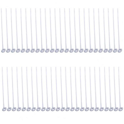 50 gab. kokvilnas sveču daktis, dabīgas, videi draudzīgas, bez smaržas, lēni degošas sveču daktis, DIY izgatavošanas komplekts