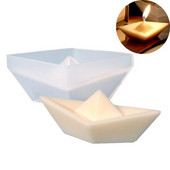 Papīra laiviņas Silikona sveču veidnes DIY Aromath ģipša Ornaments Aromātiskā sveču veidne Mājas Dekors Rokdarbi Dāvanas