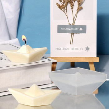 Χάρτινα καλούπια κεριών σιλικόνης για σκάφος DIY Aromath Γύψινο Στολίδι Αρωματικό Καλούπι Κεριού Διακόσμηση σπιτιού Χειροτεχνία Δώρα