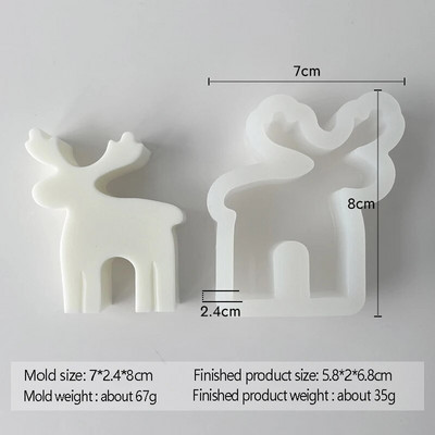 Smile piparkūku vīrs sveces silikona veidne DIY rokām darināta aromātiska sveču izgatavošana vaska pelējuma hocolate Fondant veidnes Mājas dekora dāvana