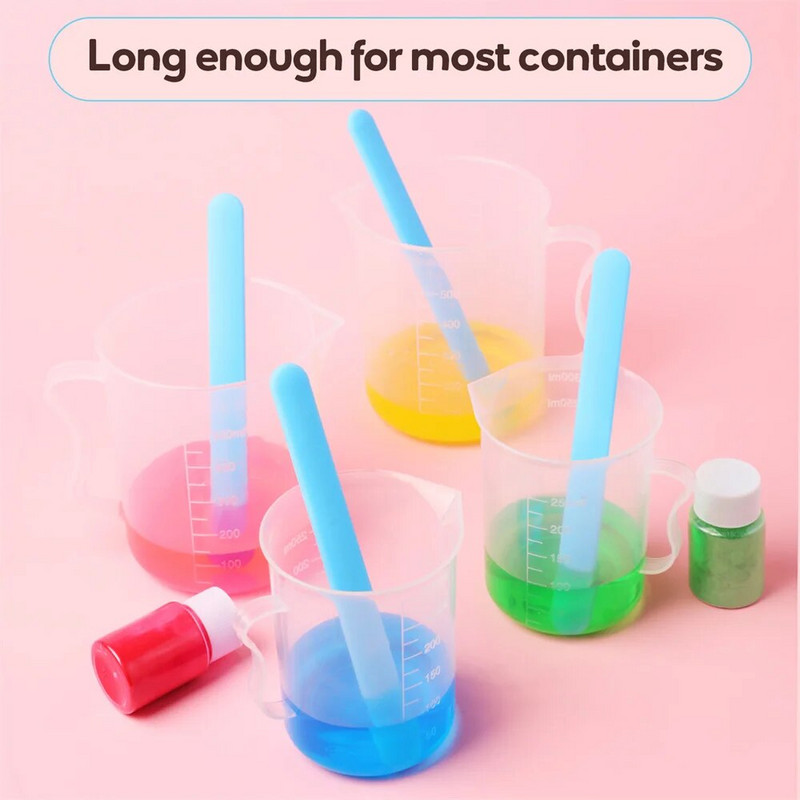 Silikoninės maišymo lazdelės „pasidaryk pats“ žvakių muilas Jesmonite betono maišymo lazdelės Rankų darbo gaminimo įrankiai Priedai