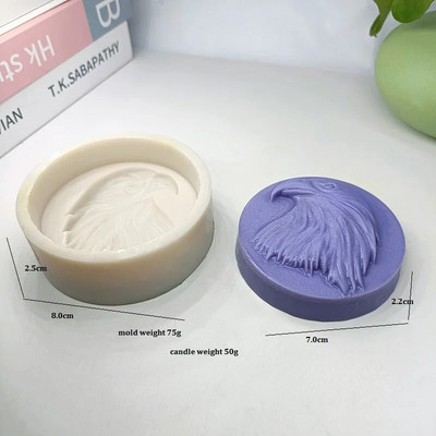 Eagle Head Καλούπι Σαπουνιού Ζώο φόρμα σιλικόνης DIY Εργαλεία παρασκευής σαπουνιού Διακόσμηση κέικ Μπισκότο φόρμα καραμέλα Χειροποίητο δώρο για γενέθλια