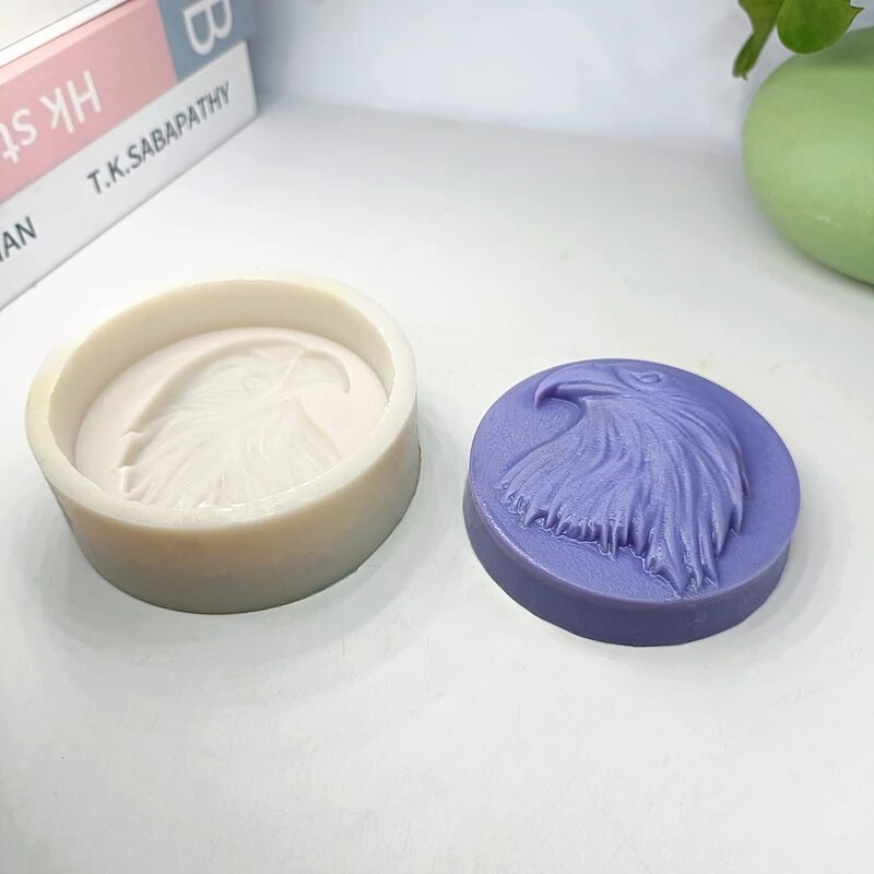 Eagle Head Καλούπι Σαπουνιού Ζώο φόρμα σιλικόνης DIY Εργαλεία παρασκευής σαπουνιού Διακόσμηση κέικ Μπισκότο φόρμα καραμέλα Χειροποίητο δώρο για γενέθλια