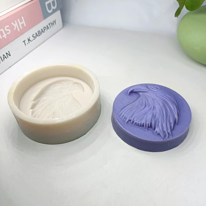 Eagle Head Καλούπι Σαπουνιού Ζώο φόρμα σιλικόνης DIY Εργαλεία παρασκευής σαπουνιού Διακόσμηση κέικ Μπισκότο φόρμα καραμέλα Χειροποίητο δώρο για γενέθλια