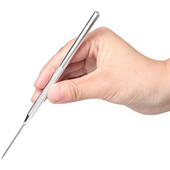 Agyag tű eszköz polimer agyag modellezéshez szobor szilikon formázó lyukasztó eszköz gyertya készítés kerámia kézműves részlet tű