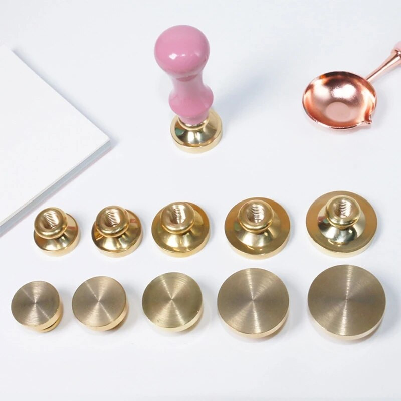 Üres pecsétviasz bélyegzőfej sárgaréz pecsétbélyegző viaszpecsét bélyegzőfej csere