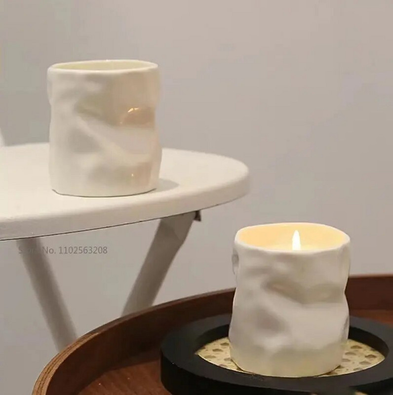 Eleganta keramikas ziedu svece tukša vāze aromātiskā svece ziedu svece tukša kastīte Moderna kāzu dāvanu mājas dekorēšana