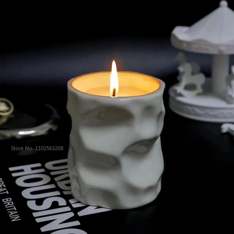 Eleganta keramikas ziedu svece tukša vāze aromātiskā svece ziedu svece tukša kastīte Moderna kāzu dāvanu mājas dekorēšana