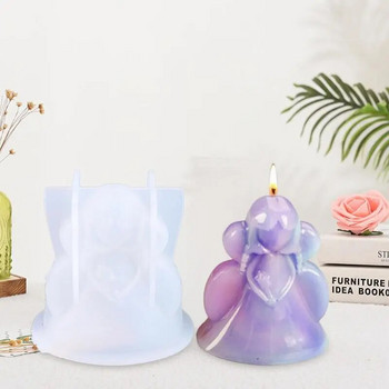 Καλούπι κεριών σιλικόνης Creative Angel DIY Αρωματικό κερί Κατασκευή Σαπουνιού Καλούπια Ρητίνης Χριστουγεννιάτικα Δώρα Χειροτεχνίες Προμήθειες Διακόσμηση σπιτιού